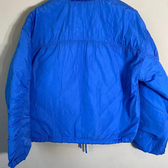 NWOT Free People FP Movement Off the Bleachers Coaches Jacket Women's Small Blue - Picture 14 of 16